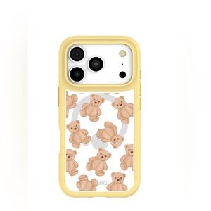 Pela Case Clear Teddy Love iPhone 17 Pro Max Sunbeam Ridge MagSafe Bear Print
